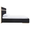 Nova Domus Cartier Modern Platform Bed - Black and Brushed Bronze - VIG-VGVCBD-A002
