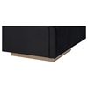 Nova Domus Cartier Modern Platform Bed - Black and Brushed Bronze - VIG-VGVCBD-A002