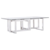 Modrest Valiant Coffee Table - Clear, Chrome - VIG-VGVCCT856