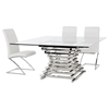 Modrest Crawford Square Dining Table - Clear - VIG-VGVCT8909