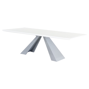 Modrest Norton Modern Rectangular Dining Table - White 