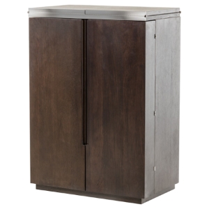 Modrest Fountain Wine Cabinet - Brown 