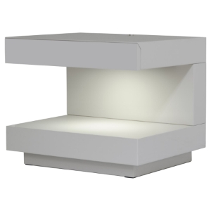 Modrest Esso Modern Nightstand - Gray, Light 