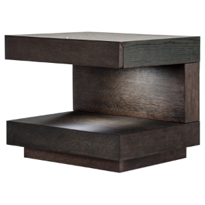 Modrest Esso Modern Oak Nightstand - Brown, Light 