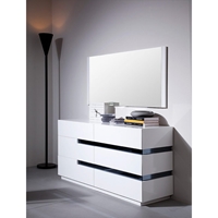 Modrest Polar Dresser - White, 6 Drawers