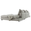 Divani Casa Vasto Sectional Sofa - Gray, Cushions - VIG-VGWCGAVASTO