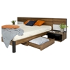 Modrest Rondo Platform Bedroom Set - Walnut - VIG-VGWCRONDO