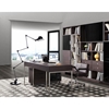 Modrest Ezra Modern Office Desk - Side Cabinet, Brown Oak and Gray - VIG-VGWCS501