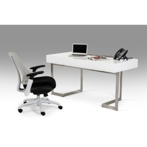 Modrest Sharp Office Desk - White 
