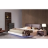 Modrest Anzio Floating Eastern King Bed - LED Lights, Brown and Gray - VIG-VGWCSW-B01-EK
