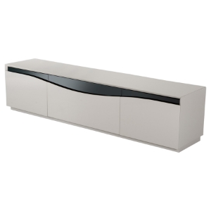 Modrest Darren Modern TV Unit - 3 Doors, Gray 