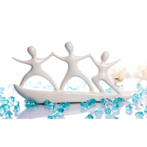 Modrest Surfing Ceramic Sculpture - White 