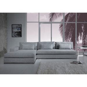 Divani Casa Ashfield Sectional Sofa - Gray 