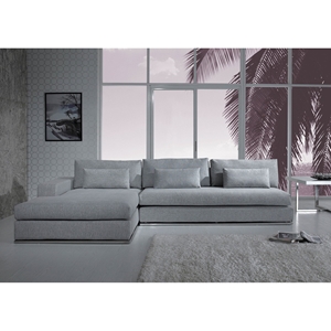 Divani Casa Ashfield Sectional Sofa - Gray 