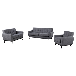 Divani Casa Corsair Sofa Set - Gray 