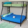 Bunk Bed - Sunset Twin / Double Size Bunk Bed in Black - WAL-BTODBL