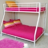 Bunk Bed - Sunrise Twin / Double Size Bunk Bed in White - WAL-BTODWH