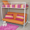 Sunrise Twin / Futon Bunk Bed in White - WAL-BTOFWH