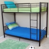 Bunk Bed - Sunset Twin / Twin Size Bunk Bed in Black - WAL-BTOTBL