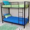 Bunk Bed - Sunset Twin / Twin Size Bunk Bed in Black - WAL-BTOTBL