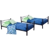 Bunk Bed - Sunset Twin / Twin Size Bunk Bed in Black - WAL-BTOTBL