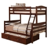 Royalton Twin / Double Size Bunk Bed with Trundle in Brown - WAL-BWTODWB-TB