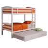 Royalton Twin / Twin Size Bunk Bed with Trundle in White - WAL-BWTOTWH-TB