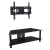 TV Stand - 42 Inch Onyx TV Stand with Mount in Black - WAL-V42MT2