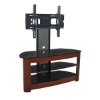 TV Stand - 42 Inch Regal TV Stand with Mount in Black / Wood - WAL-V42MWF