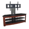 TV Stand - 60 Inch Regal TV Stand with Mount in Black / Wood - WAL-V60MWF