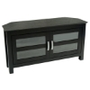 Castillo 44 Inch Corner Wood TV Stand in Black - WAL-W44CCRBL
