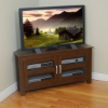 Castillo 44 Inch Corner Wood TV Stand in Brown - WAL-W44CCRMB