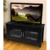 TV Stand - 44 Inch Columbus Wood TV Stand in Black - WAL-W44CFDBL