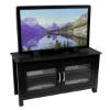 TV Stand - 44 Inch Columbus Wood TV Stand in Black - WAL-W44CFDBL