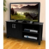 TV Stand - 44 Inch Cordoba Wood TV Stand in Black - WAL-W44COSBL