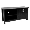 TV Stand - 44 Inch Cordoba Wood TV Stand in Black - WAL-W44COSBL
