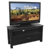 TV Stand - 44 Inch Cortez Wood TV Stand in Black - WAL-W44CSBL