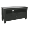 TV Stand - 44 Inch Cortez Wood TV Stand in Black - WAL-W44CSBL