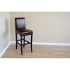 Michelle 28.75" Leather Bar Stool - Dark Brown - WI-0590-J001