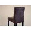 Michelle 28.75" Leather Bar Stool - Dark Brown - WI-0590-J001