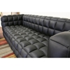 Arriga Black Leather Modern Sofa - WI-0717-SOFA