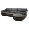 Bailey Black Leather Sectional with Chaise - WI-1252-M9812