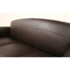 Sally Brown Leather Modern Sofa - WI-3007-206