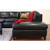 Rohn Black Leather Sectional with Chaise - WI-3166-SF-CH