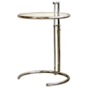 Eileen Gray Round Glass Top End Table - WI-316F
