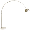 Arco Style Floor Lamp with Round Marble Base - WI-375B-X