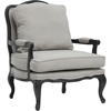 Antoinette Classic Antiqued French Accent Chair - Beige - WI-52348-BEIGE