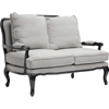 Antoinette 3-Piece Classic Antiqued French Sofa Set - Neutral Gray, Beige - WI-52348-BEIGE-3PC-SET