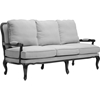 Antoinette 3-Piece Classic Antiqued French Sofa Set - Neutral Gray, Beige - WI-52348-BEIGE-3PC-SET