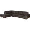 Diana Sectional Sofa Reverse - Dark Brown - WI-625-M9805-SOFA-REVERSE